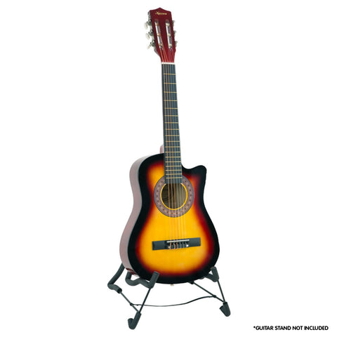 Karrera 34in Children's Cutaway Acoustic Guitar - Sunburst