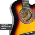 Karrera 34in Children's Cutaway Acoustic Guitar - Sunburst