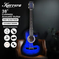Karrera 38in Pro Cutaway Acoustic Guitar Set - Blue Burst