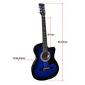 Karrera 38in Pro Cutaway Acoustic Guitar Set - Blue Burst