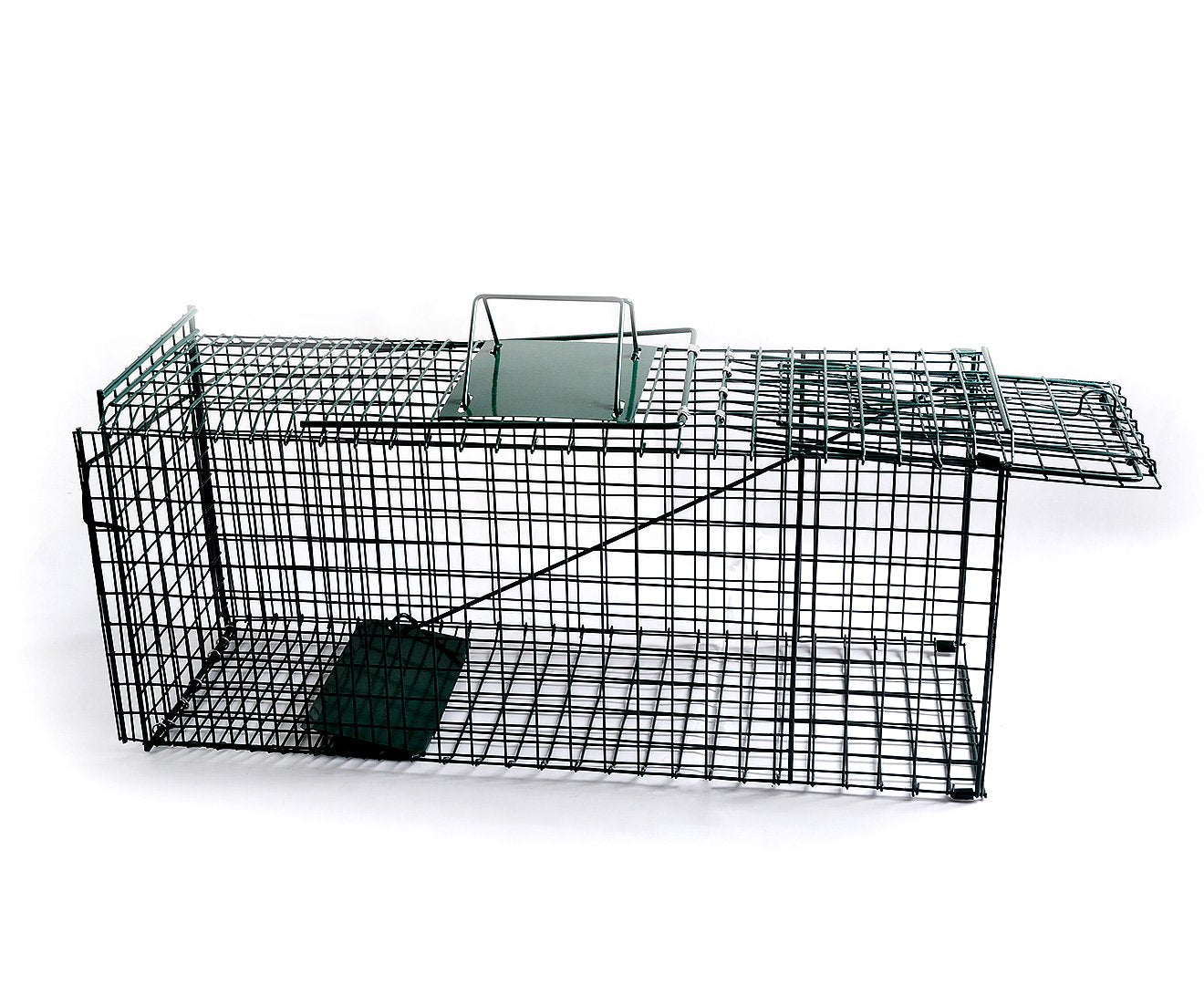 Klika Humane Live Animal Trap 65x24x29cm - Spring Loaded, Collapsible, Safe Transport - SuperSaverAU - view 1