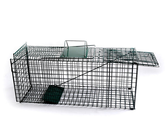 Klika Humane Live Animal Trap 65x24x29cm - Spring Loaded, Collapsible, Safe Transport