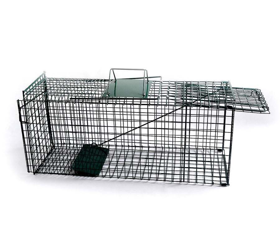 Klika Humane Live Animal Trap 65x24x29cm - Spring Loaded, Collapsible, Safe Transport - SuperSaverAU - view 1