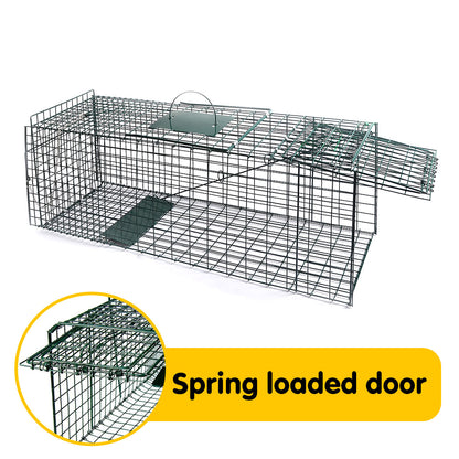 Klika Humane Live Animal Trap 65x24x29cm - Spring Loaded, Collapsible, Safe Transport