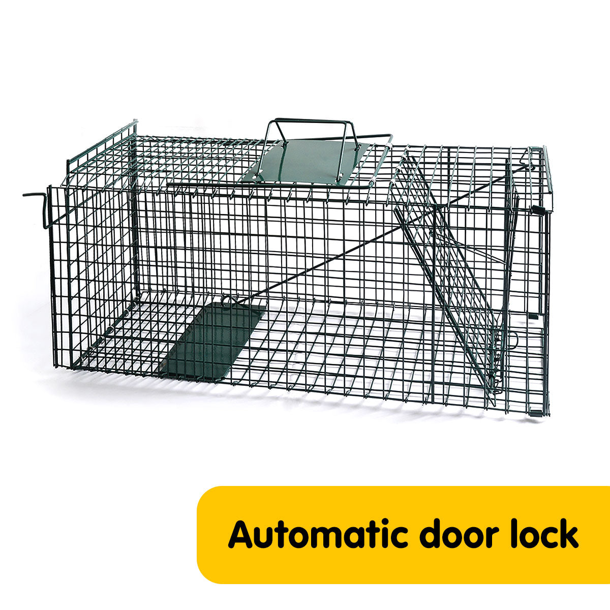 Klika Humane Live Animal Trap 65x24x29cm - Spring Loaded, Collapsible, Safe Transport