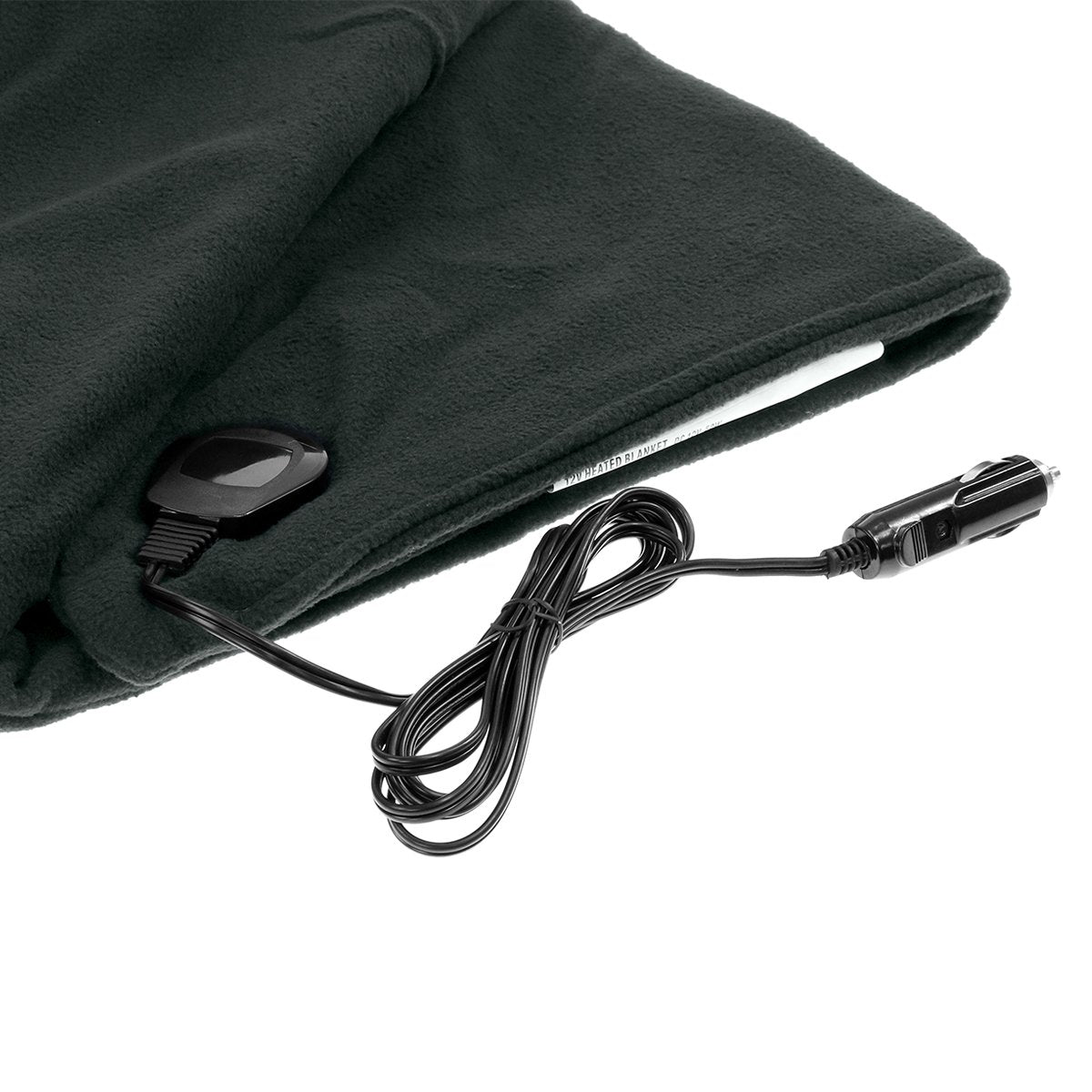 Laura Hill 12V Heated Electric Car Blanket 150x110cm - Polyester Fleece, Storage Bag