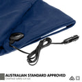 Laura Hill Heated Electric Car Blanket 150x110cm 12V - Navy Blue, Fleece, Storage Bag - SuperSaverAU - view 1