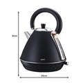 Pronti Toaster, Kettle & Coffee Machine Breakfast Set - Black - SuperSaverAU - view 2