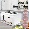 Pronti Toaster, Kettle & Coffee Machine Breakfast Set - White - SuperSaverAU - view 5