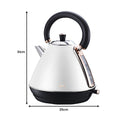 Pronti Toaster, Kettle & Coffee Machine Breakfast Set - White - SuperSaverAU - view 6
