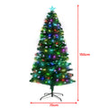 Christabelle 1.5m Enchanted Pre Lit Fibre Optic Christmas Tree Stars Xmas Decor - SuperSaverAU - view 4