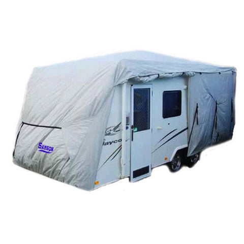 Samson Heavy Duty Caravan Cover 16-18ft - Waterproof, UV Treated, Adjustable Fit - SuperSaverAU - view 2