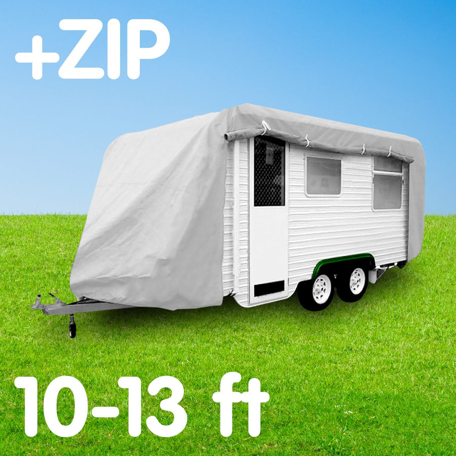Wallaroo Caravan Cover with Side Zip - 10-13ft