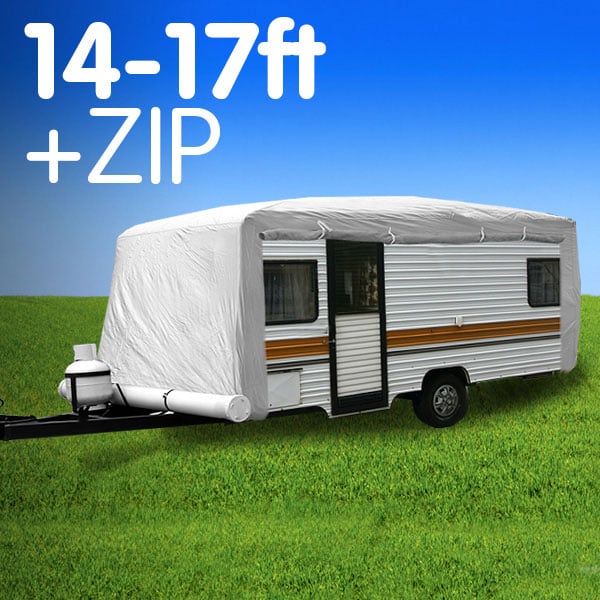 Wallaroo Caravan Cover 14-17ft with Side Zip, UV-Treated, Waterproof, Breathable - SuperSaverAU - view 5