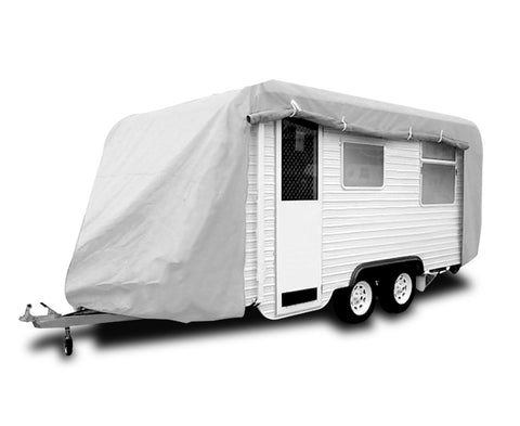 Wallaroo Caravan Cover 18-20ft with Side Zip, UV-Treated, Waterproof, Breathable - SuperSaverAU - view 1