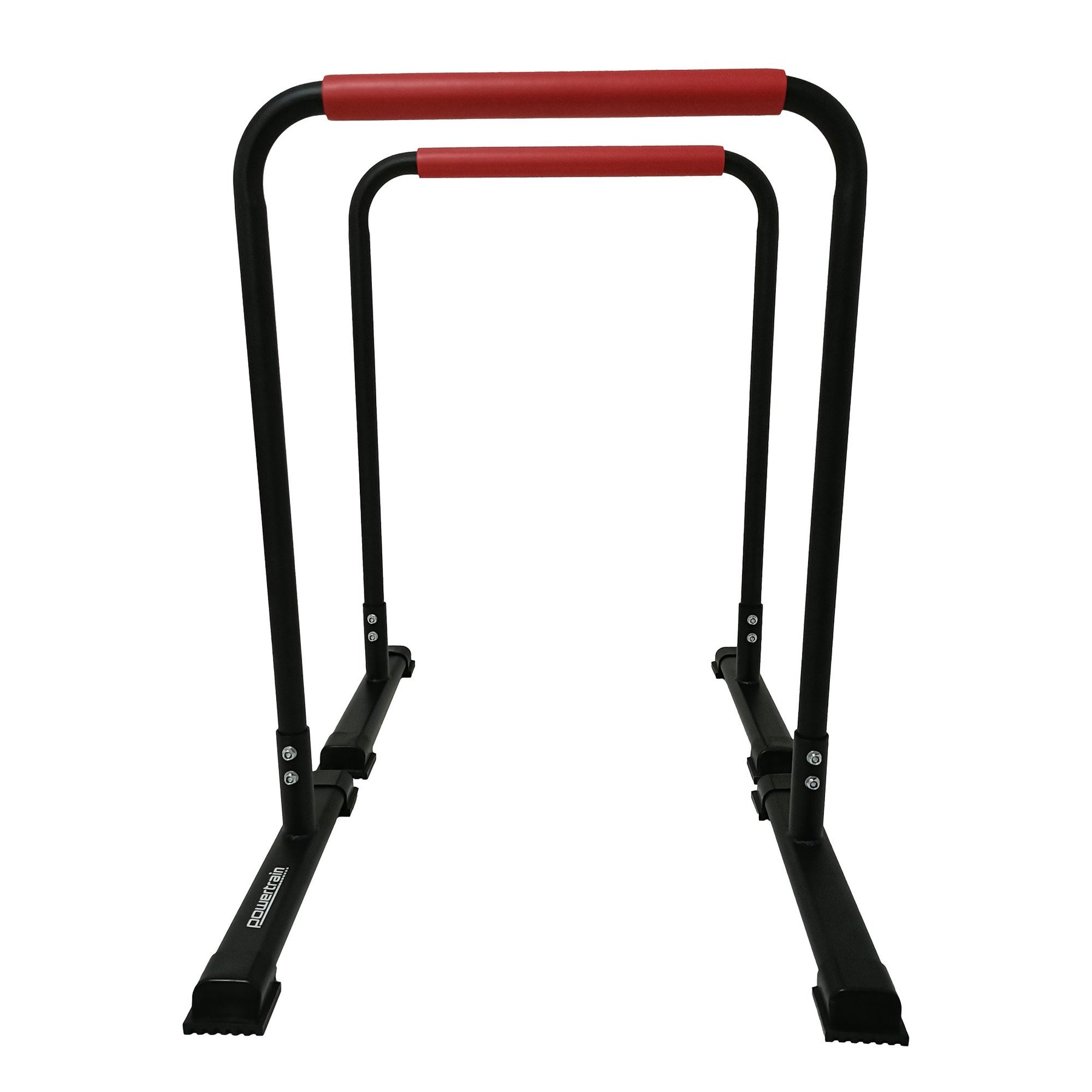 Powertrain Dip Bars Pair 200kg Capacity with Rubberised Handles & Non-Slip Feet - SuperSaverAU - view 2