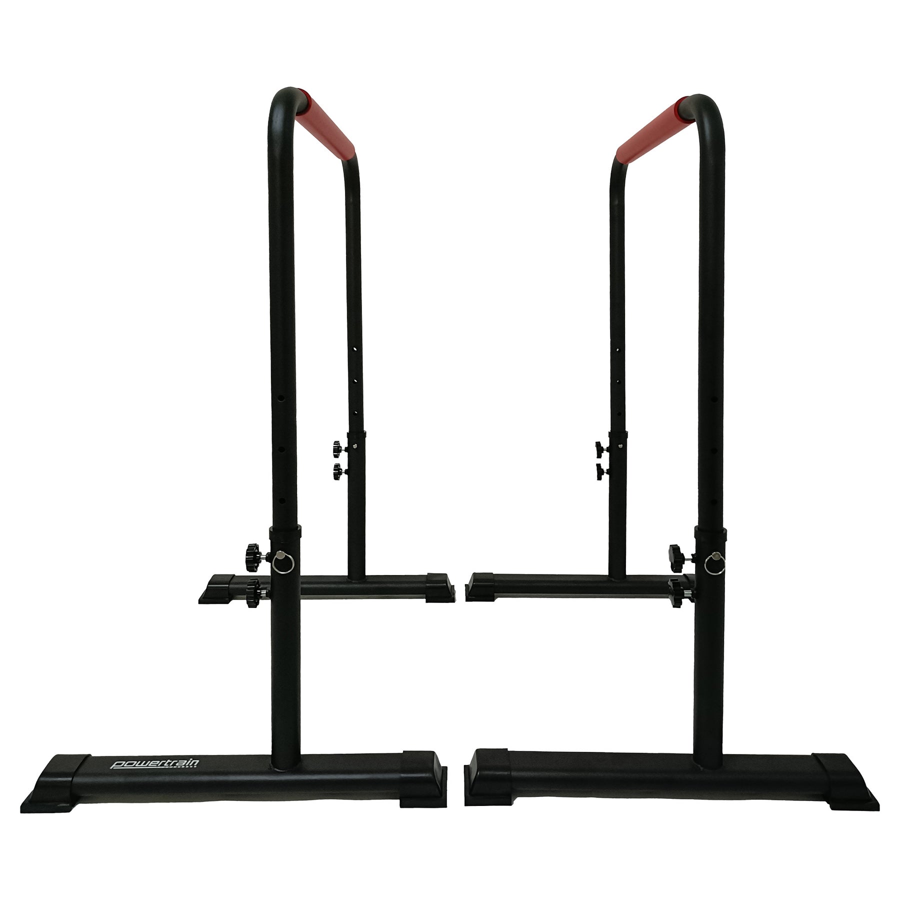 Powertrain Height-Adjustable Dip Bars Pair 200kg Capacity, Rubberised Handles, 68x51x78-101cm - SuperSaverAU - view 11