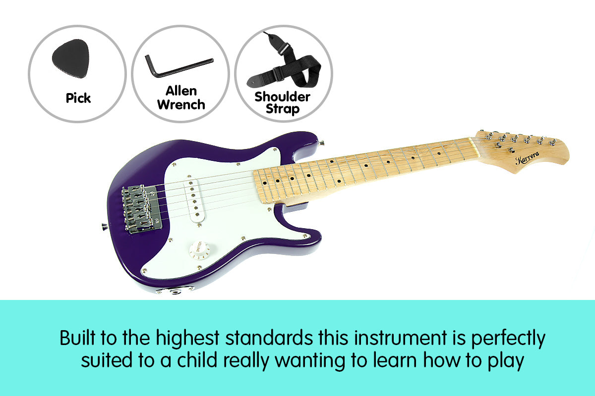 Karrera 30in Children's Electric Guitar - Purple