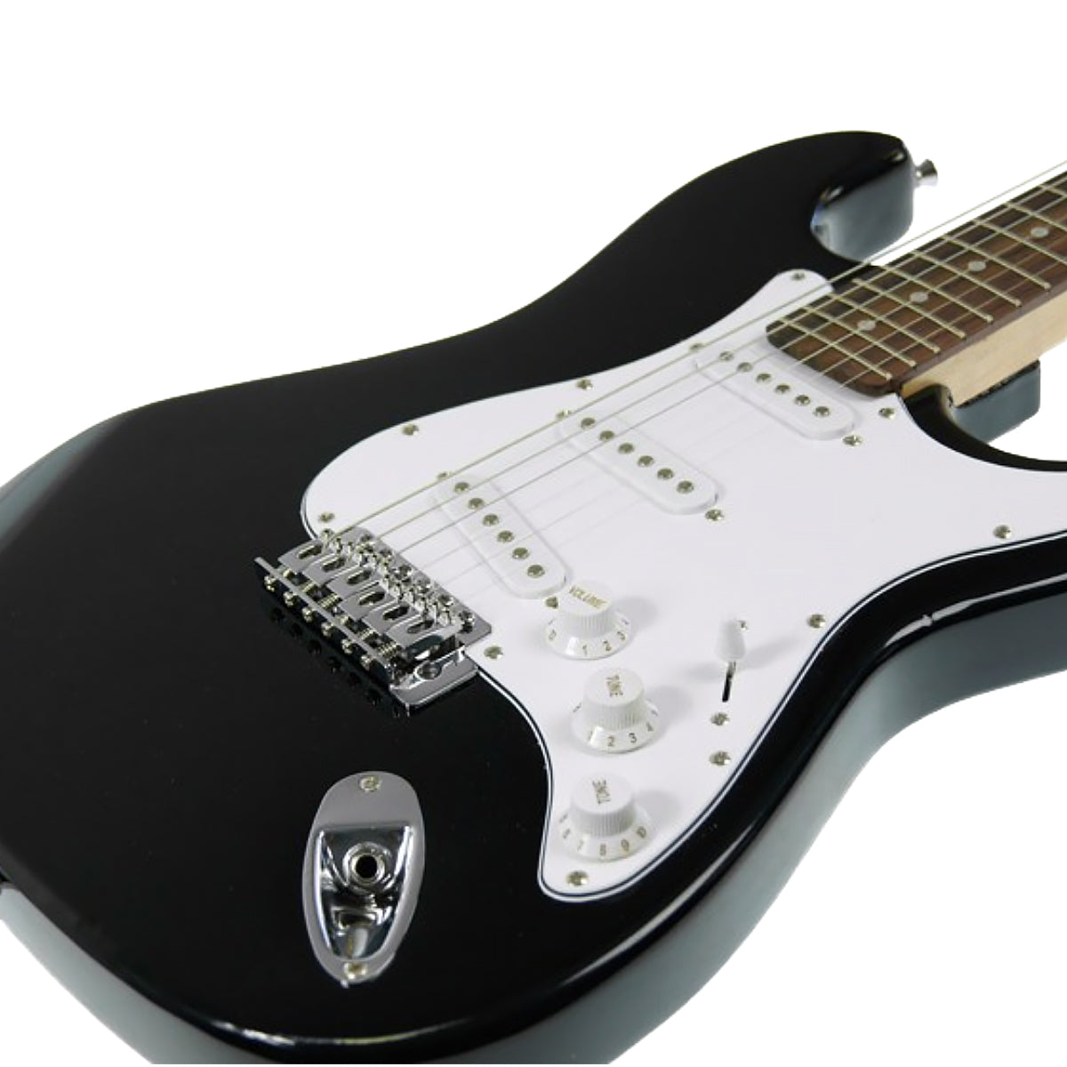 Karrera 39in Full Size Electric Guitar - Black