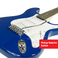Karrera 39in Full Size Electric Guitar - Blue