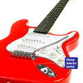 Karrera 39in Full Size Electric Guitar - Red