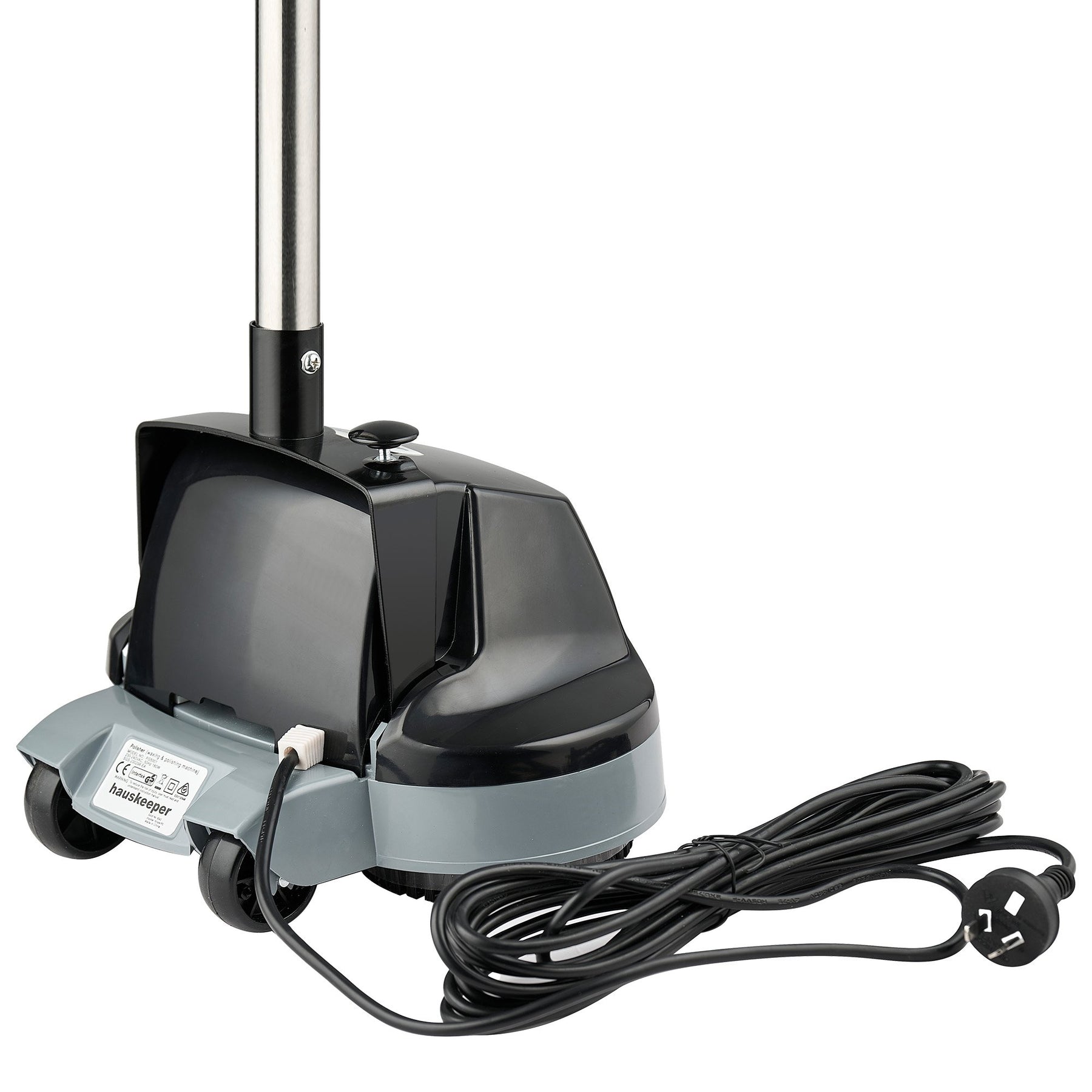 Hauskeeper Electric Floor Polisher 240V 6m Cord Twin Brushes Compact Black - SuperSaverAU - view 3