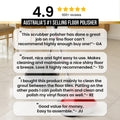 Hauskeeper Electric Floor Polisher 240V 6m Cord Twin Brushes Compact Black - SuperSaverAU - view 5