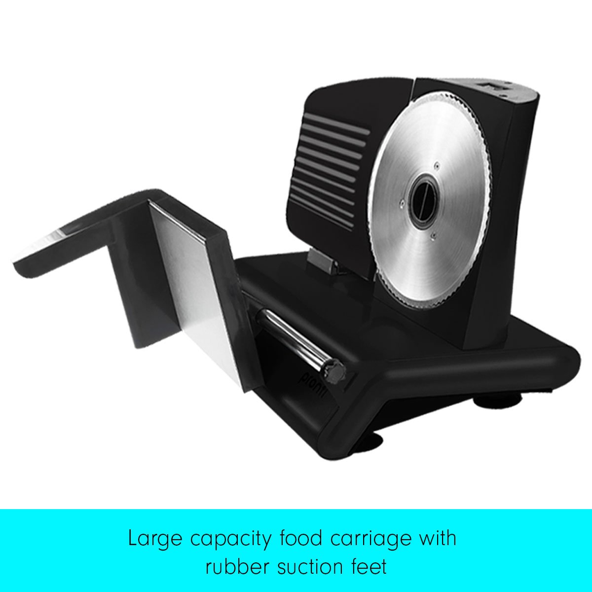 Pronti Electric Meat Slicer - Adjustable Thickness, 2 Stainless Steel Blades, 190mm - SuperSaverAU - view 5