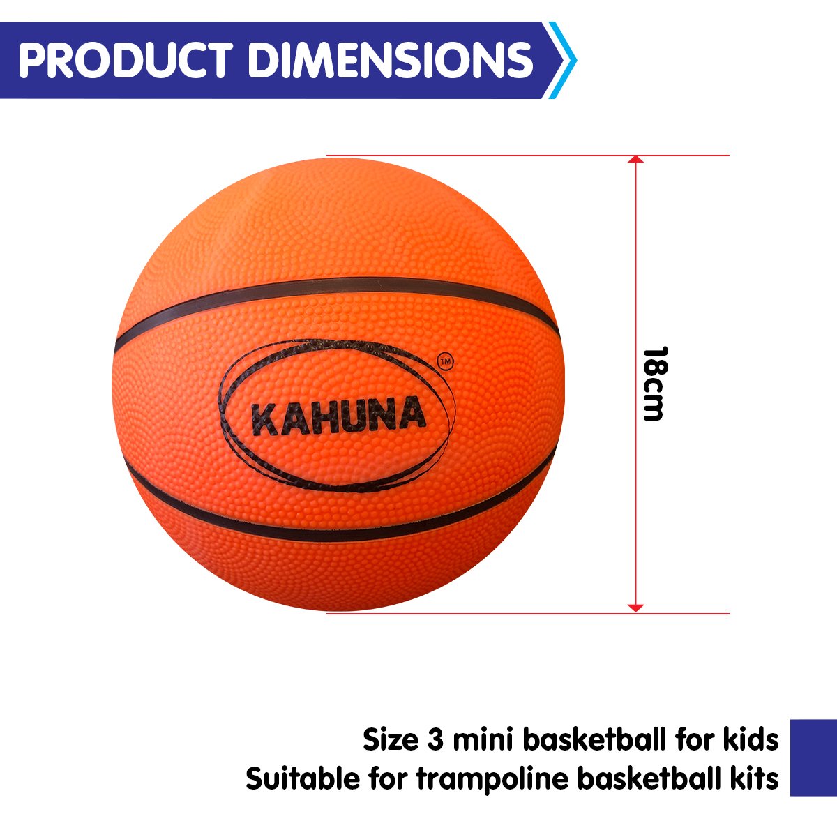 Kahuna Light-Up Glow Basketball - Size 3 Mini, LED, Glow in the Dark - SuperSaverAU - view 5