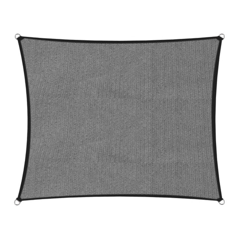 Wallaroo Waterproof Shade Sail Canopy Grey 3.6 x 3.6M - Blocks 95% UV Light - SuperSaverAU - view 1