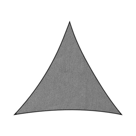 Wallaroo Triangle Shade Sail 3.6 x 3.6 x 3.6M - Grey, Blocks 95% UV Light, Easy Install