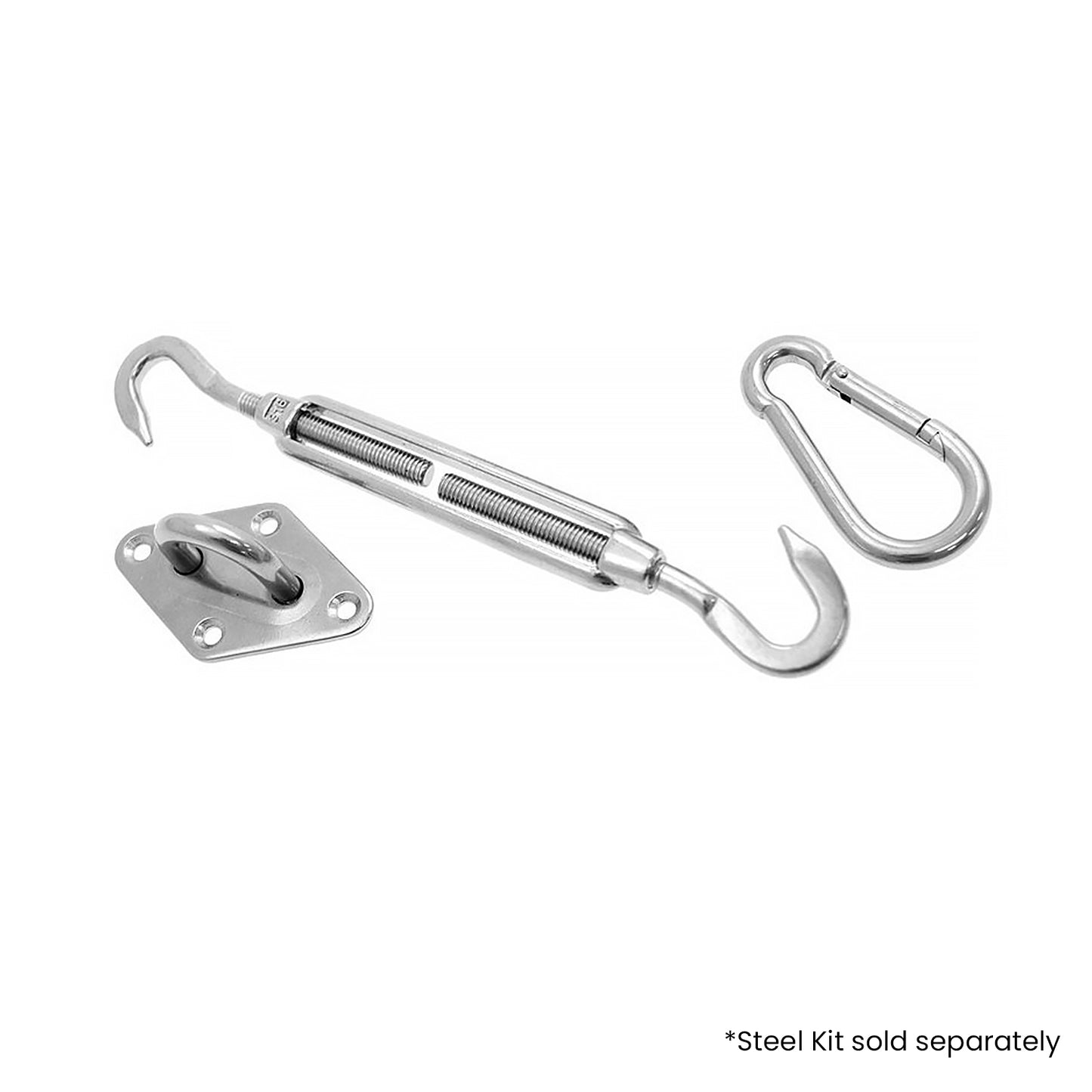 Wallaroo Triangle Shade Sail 3.6 x 3.6 x 3.6M - Grey, Blocks 95% UV Light, Easy Install