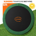 Kahuna Green 6ft Anti-Graze Trampoline Mat & Safety Pad Set