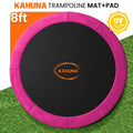 Kahuna Pink 8ft Anti-Graze Trampoline Mat & Safety Pad Set