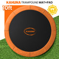 Kahuna Orange 10ft Anti-Graze Trampoline Mat & Safety Pad Set