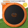 Kahuna Orange 16ft Anti-Graze Trampoline Mat & Safety Pad Set