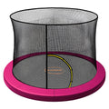 Kahuna Pink 6ft Trampoline Safety Pad & Net Set with Double-Lock Entry