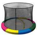 Kahuna Rainbow 6ft Trampoline Safety Pad & Net Set with Double-Lock Entry