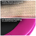 Kahuna Pink 10ft Trampoline Safety Pad & Net Set with Double-Lock Entry