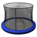 Kahuna Blue 16ft Trampoline Safety Pad & Net Set with Double-Lock Entry