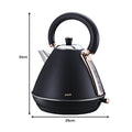 Pronti 1.7L Kettle - Rose Trim Stainless Steel, Black - SuperSaverAU - view 3