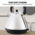 Pronti 1.7L Rose Trim Kettle - Stainless Steel, Rapid Boil, Auto Shut Off - SuperSaverAU - view 4