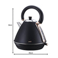 Pronti Rose Trim Collection Toaster & Kettle Bundle - Black - SuperSaverAU - view 3