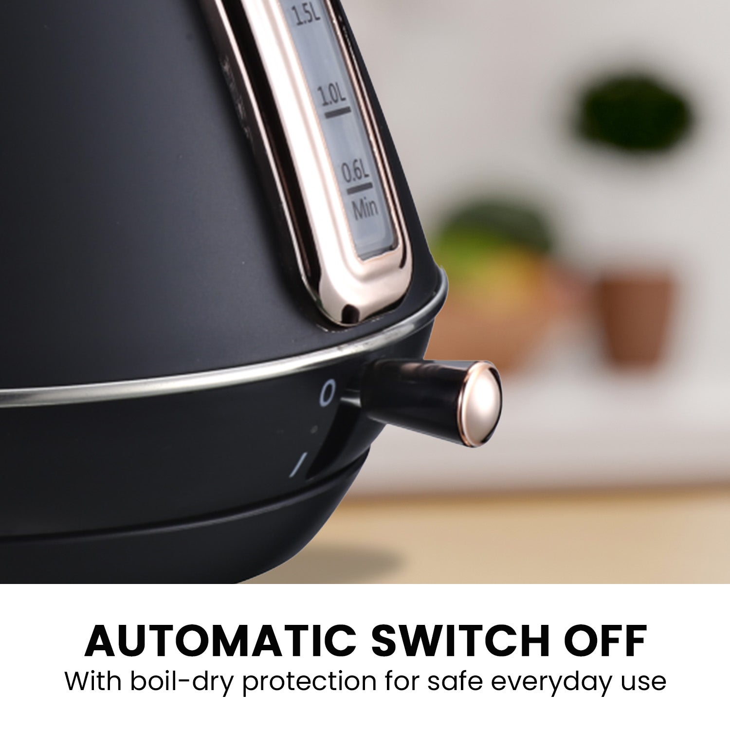 Pronti Rose Trim Collection Toaster & Kettle Bundle - Black - SuperSaverAU - view 10