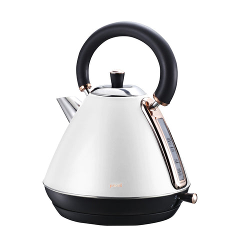 Pronti Rose Trim Collection Toaster & Kettle Bundle - White - SuperSaverAU - view 2