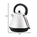 Pronti Rose Trim Collection Toaster & Kettle Bundle - White - SuperSaverAU - view 4