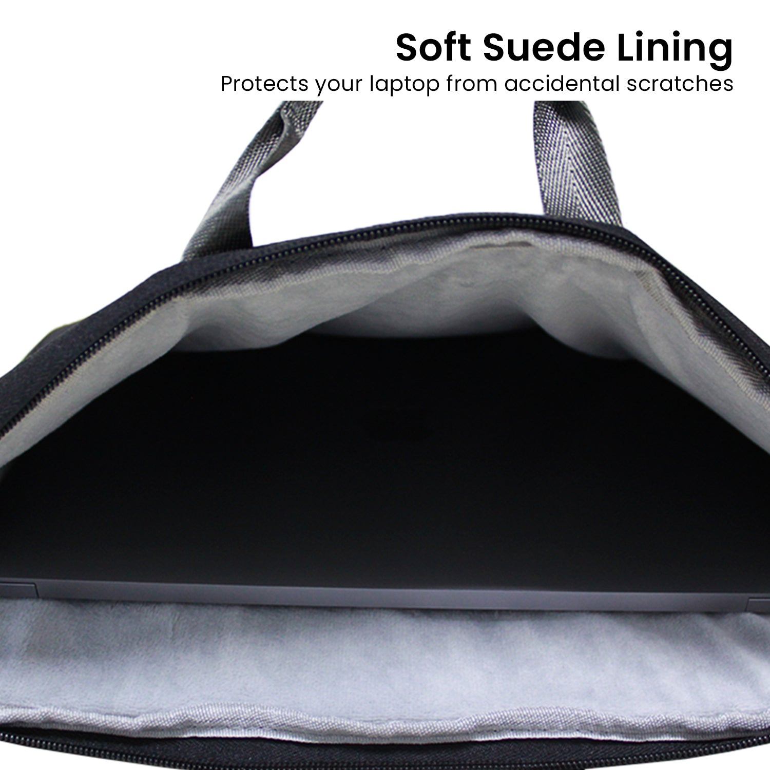Klika Water-Resistant Laptop Sleeve Bag for 13.3” Laptops, Black, Lightweight - SuperSaverAU - view 4