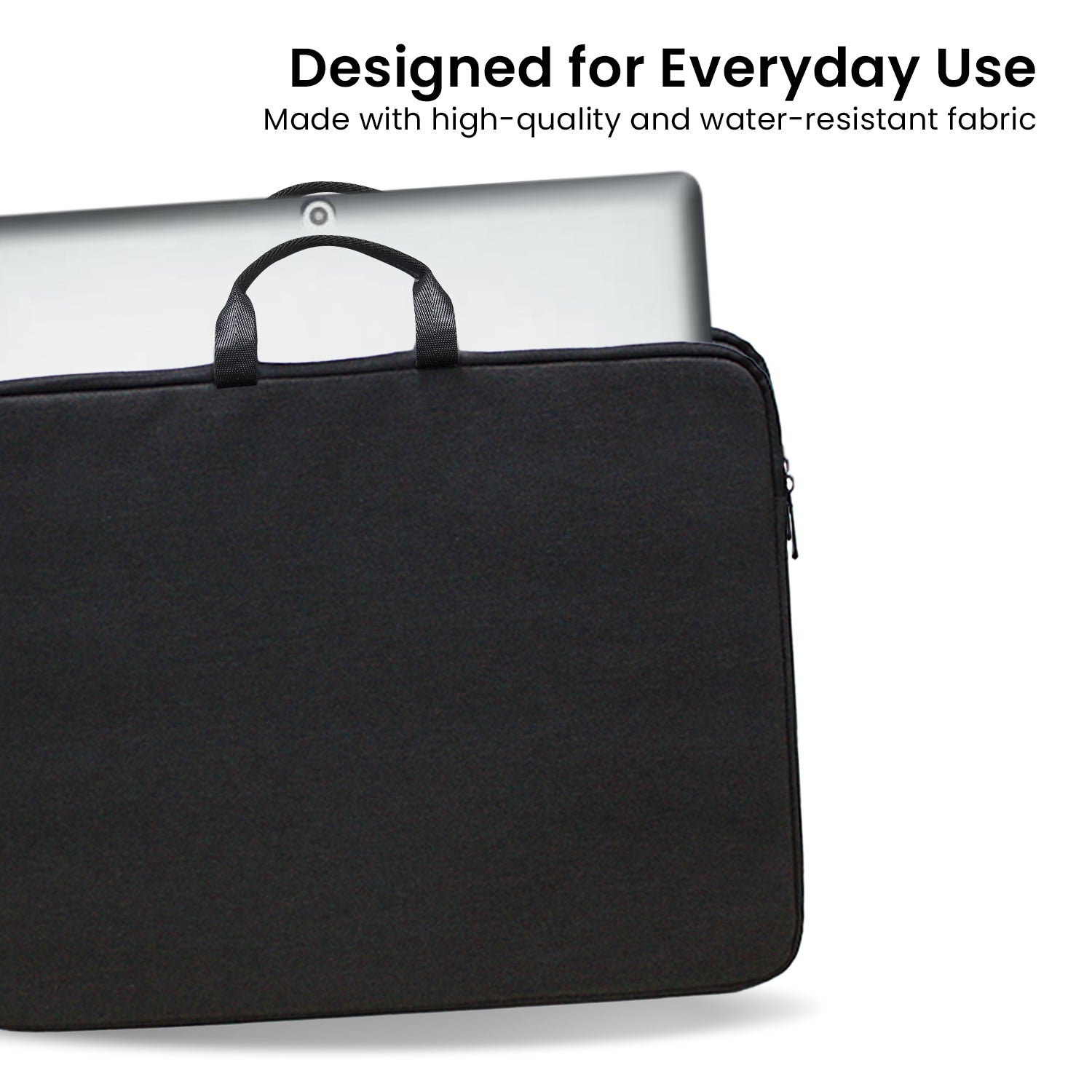 Klika Water-Resistant Laptop Sleeve Bag for 13.3” Laptops, Black, Lightweight - SuperSaverAU - view 5