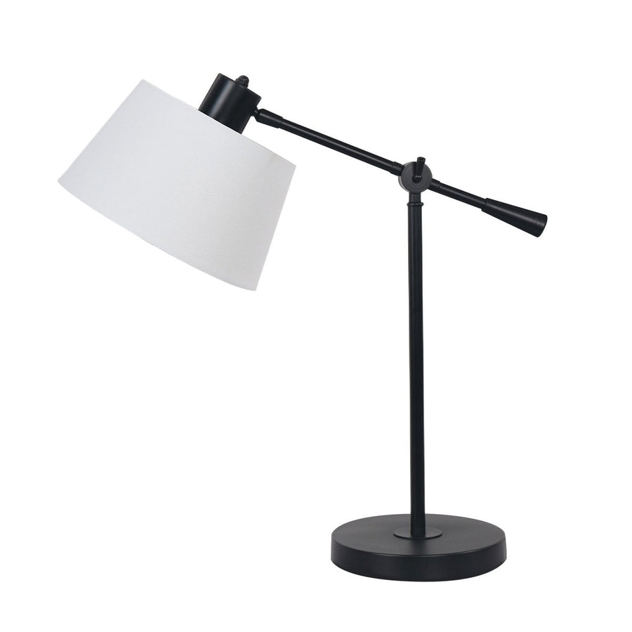 Sarantino Adjustable Metal Table Lamp, Black, 15-Degree Swing, Rust-Resistant - SuperSaverAU - view 1