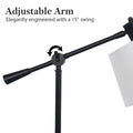 Sarantino Adjustable Metal Table Lamp, Black, 15-Degree Swing, Rust-Resistant - SuperSaverAU - view 6